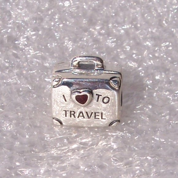Pandora LOVE TO TRAVEL Charm Red Heart - Picture 1 of 8